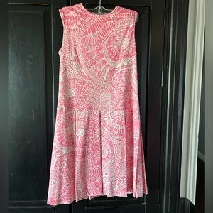 Vintage 60s Mod Drop Waist Sleeveless Dress. Fits size S-M, 6-10